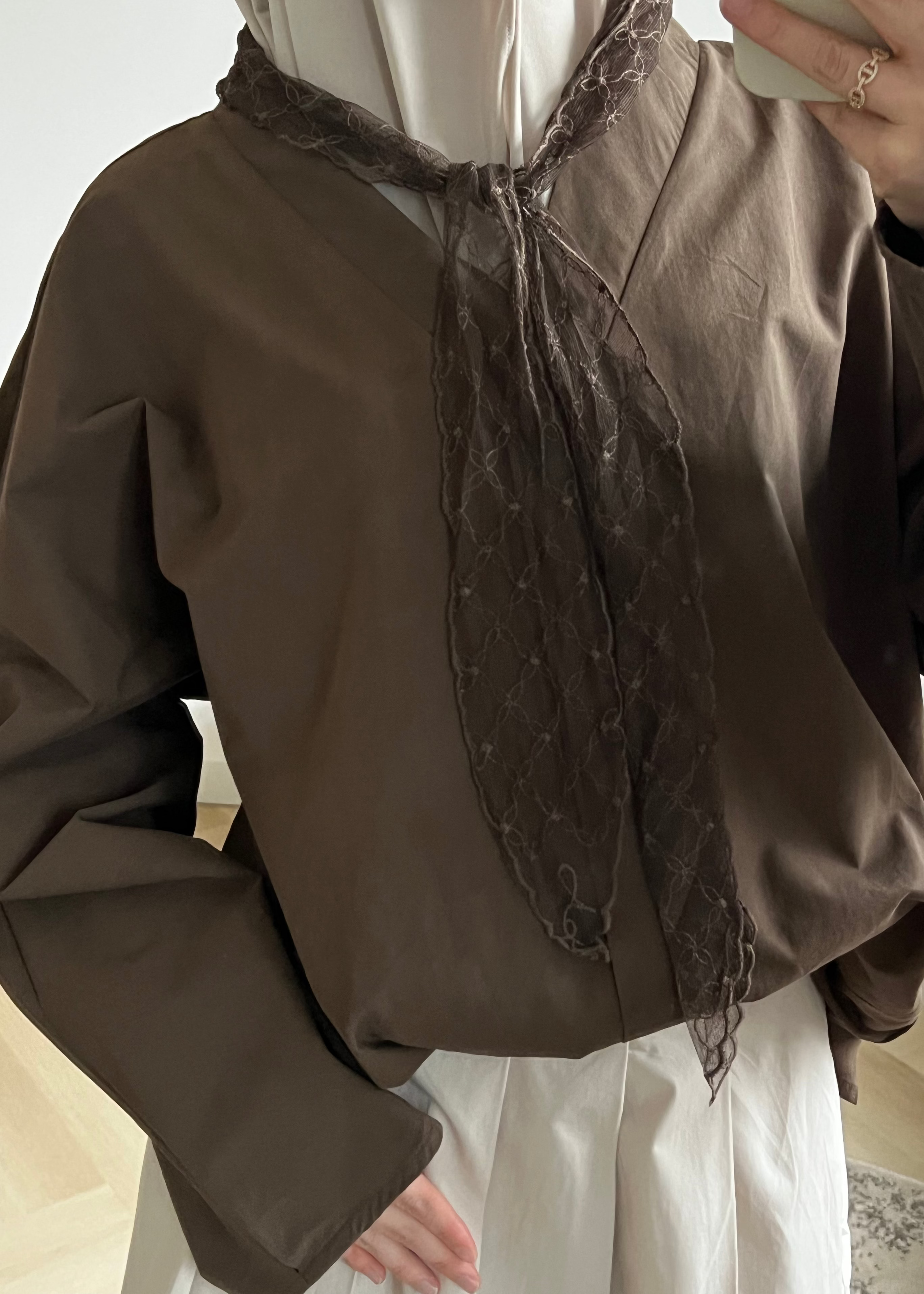 Lynn top | Brown