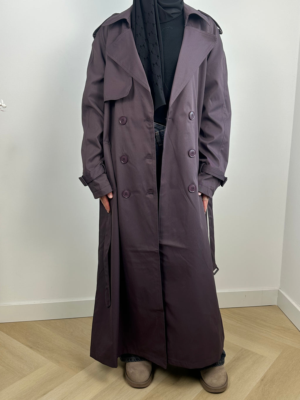 Sophie trenchcoat | Plum